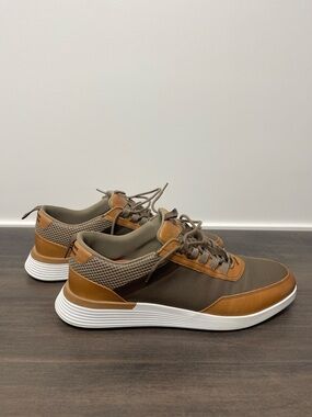 Wolf & Shepherd Men’s Sneakers Size 10 Brown Leather & Mesh Casual Shoes